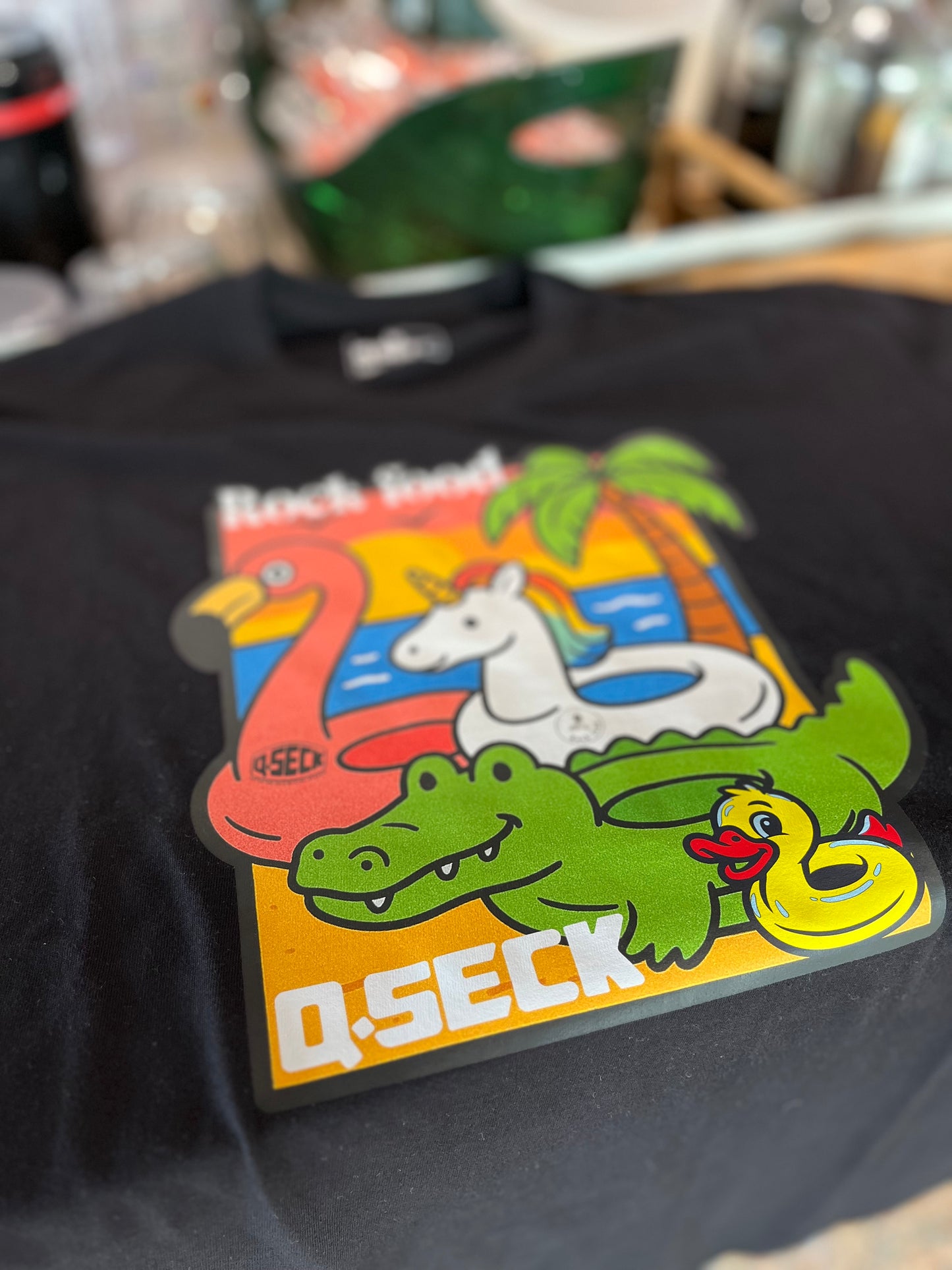 Teeshirt Qseck Rckfd animaux de plage