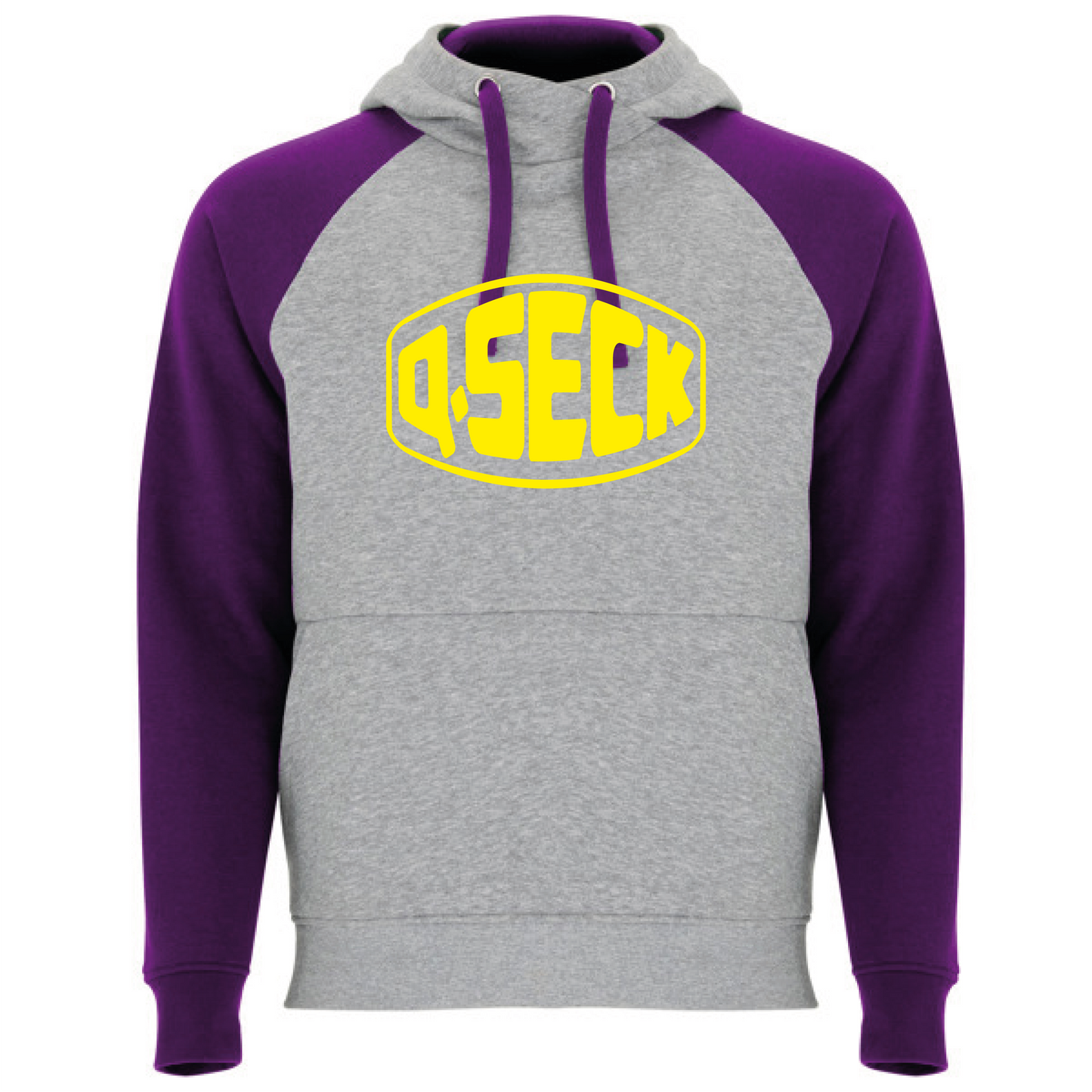 SWEAT CAPUCHE QSECK GREY/PURPLE