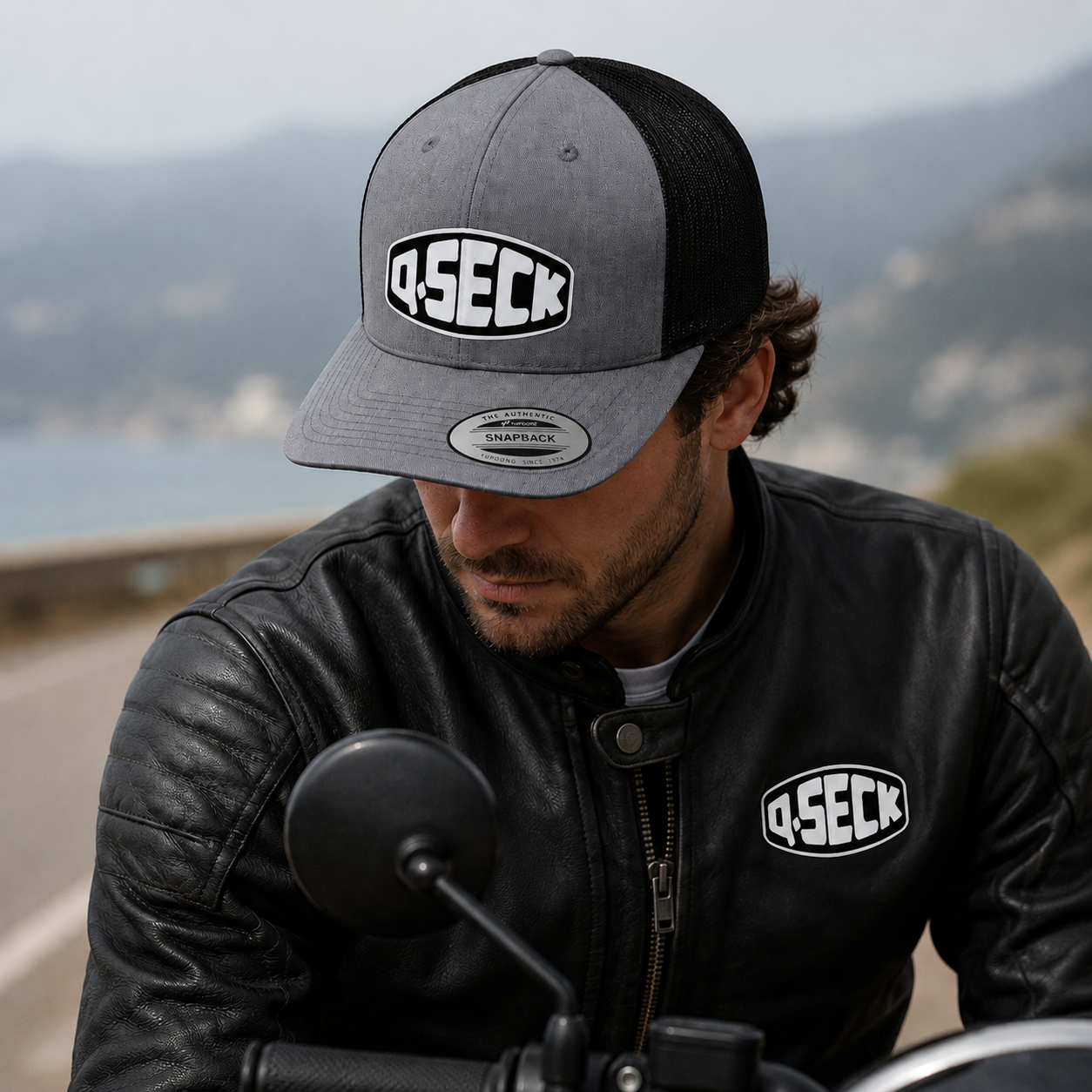Casquette Qseck Classic Rétro grey