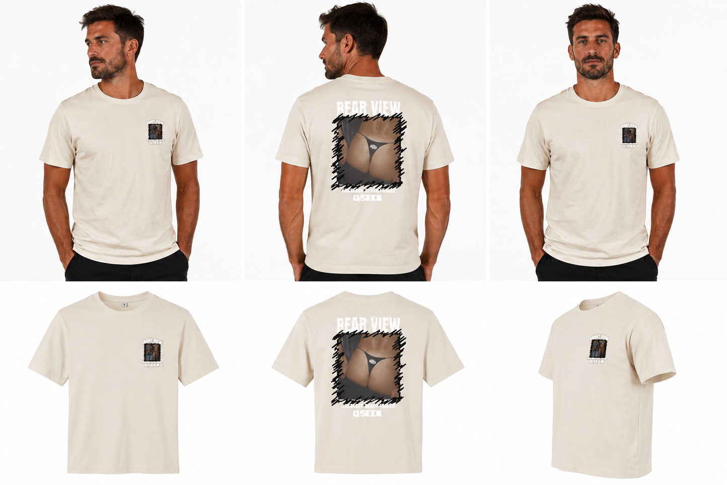 Teeshirt Qseck view Sand