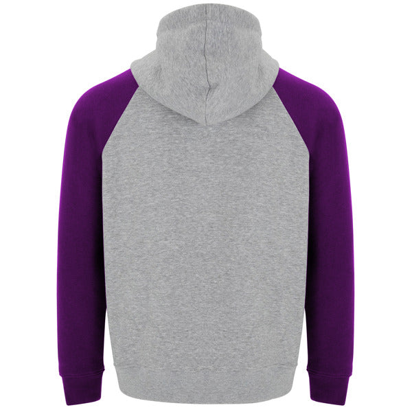 SWEAT CAPUCHE QSECK GREY/PURPLE