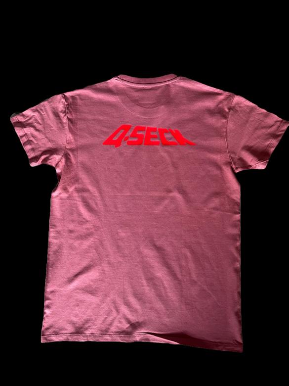Tee-shirt Qseck old pink/red