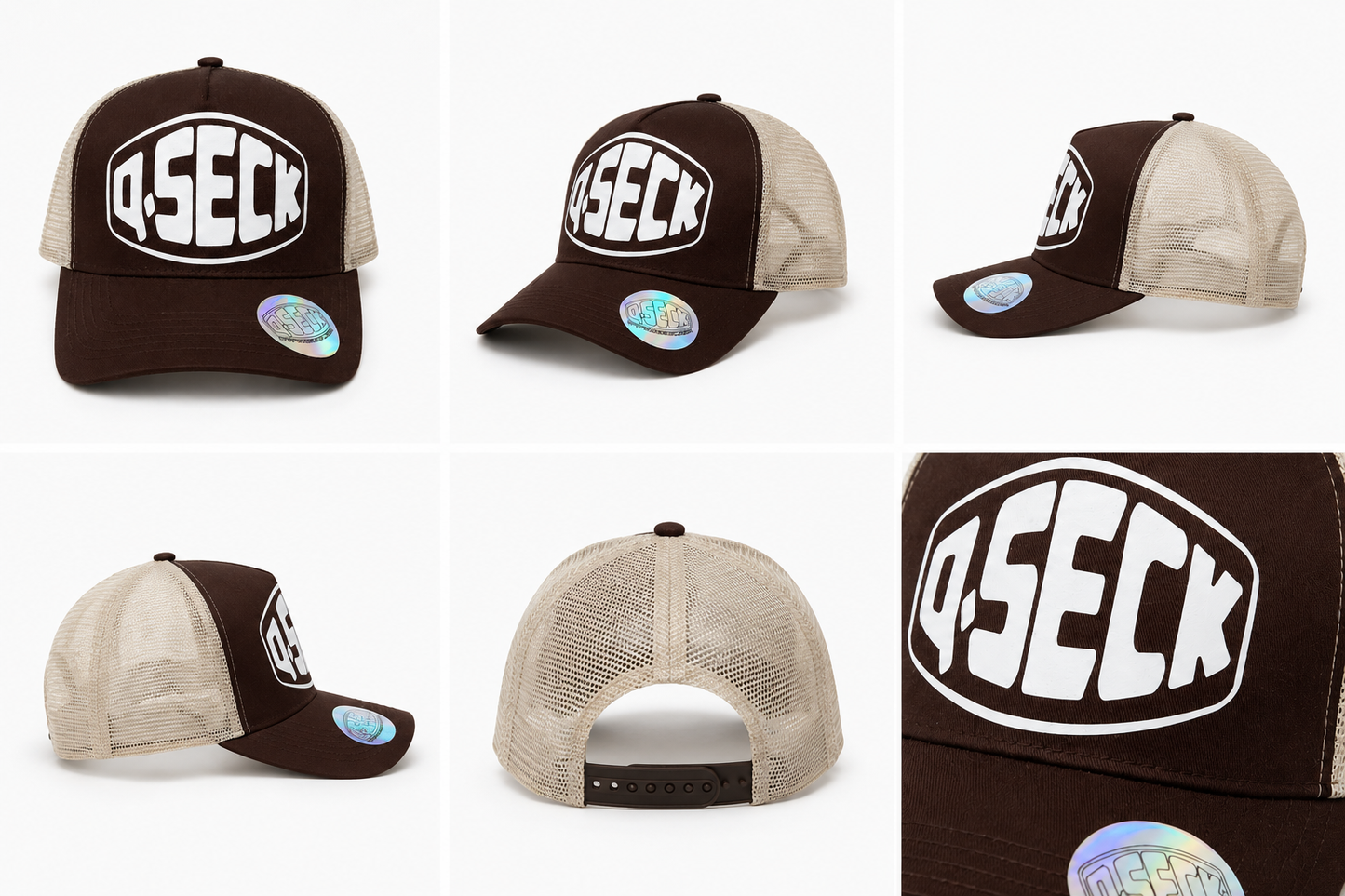 Casquette logo icon brown white