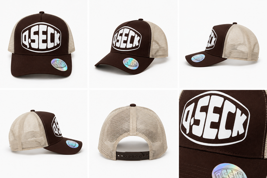 Casquette logo icon brown white