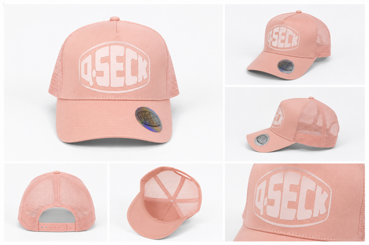 Casquette Qseck pink Icon logo White