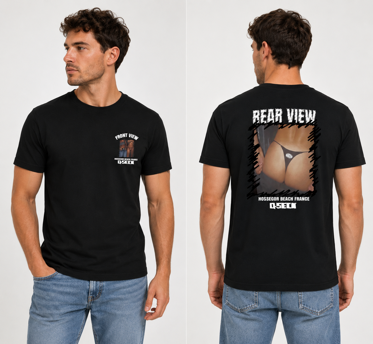 Teeshirt Qseck view black