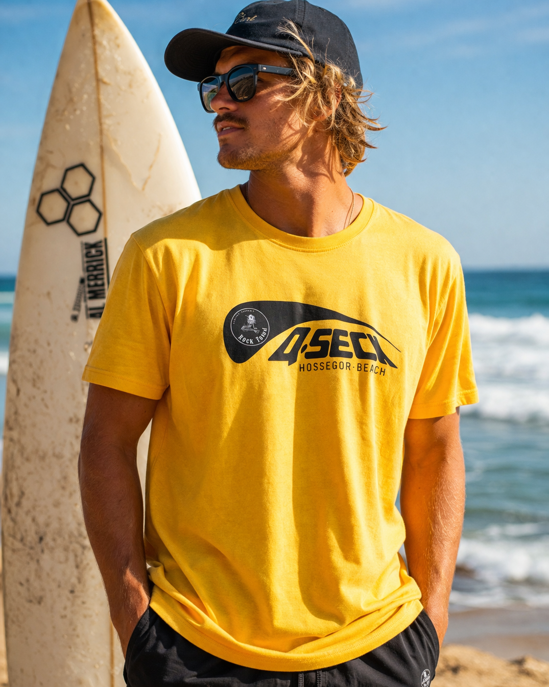 Teeshirt Qseck Yellow party