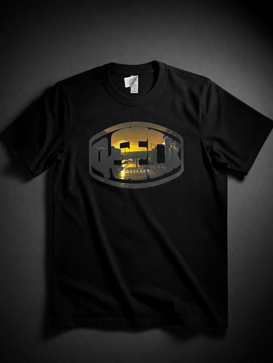 T-shirt Noir “950” – Style Urbain/beach Minimaliste